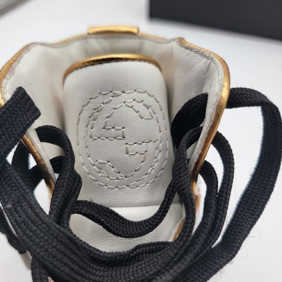 Gucci (388015) Interlocked GG Tri colored High Top Sneakers. Euro-35/U.S-5W 373 - Picture 9 of 13